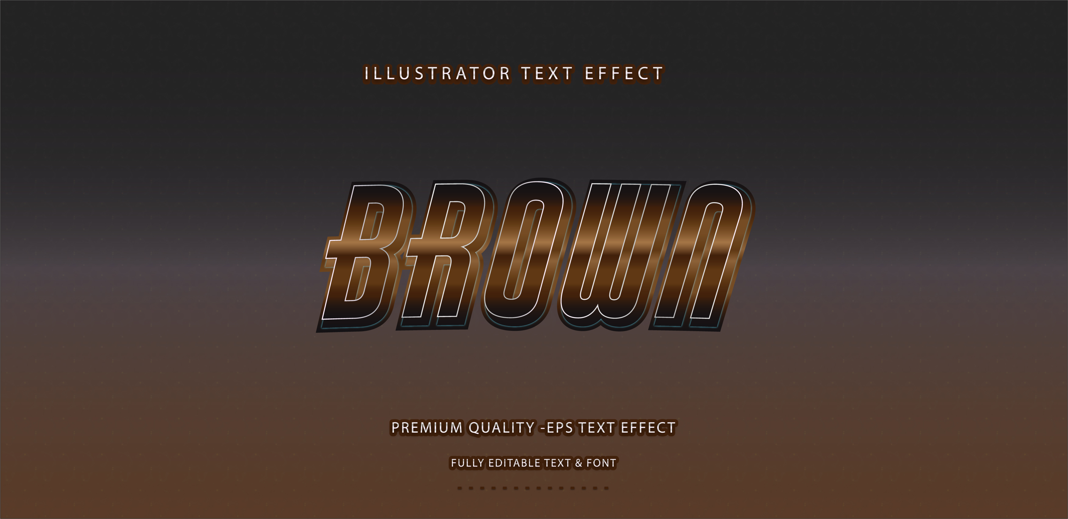 Metallic Brown Text Effect Download Free Vectors, Clipart Graphics