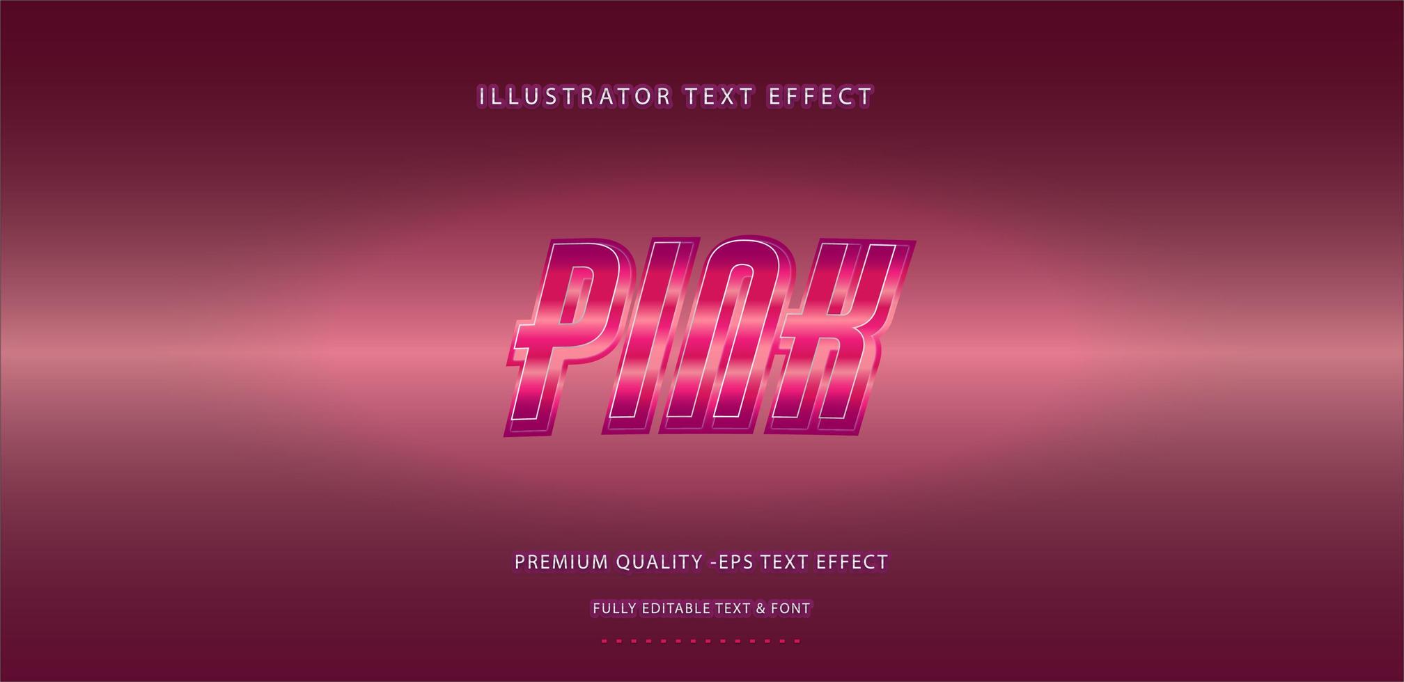 Rose Pink Metallic Text Effect Download Free Vectors, Clipart