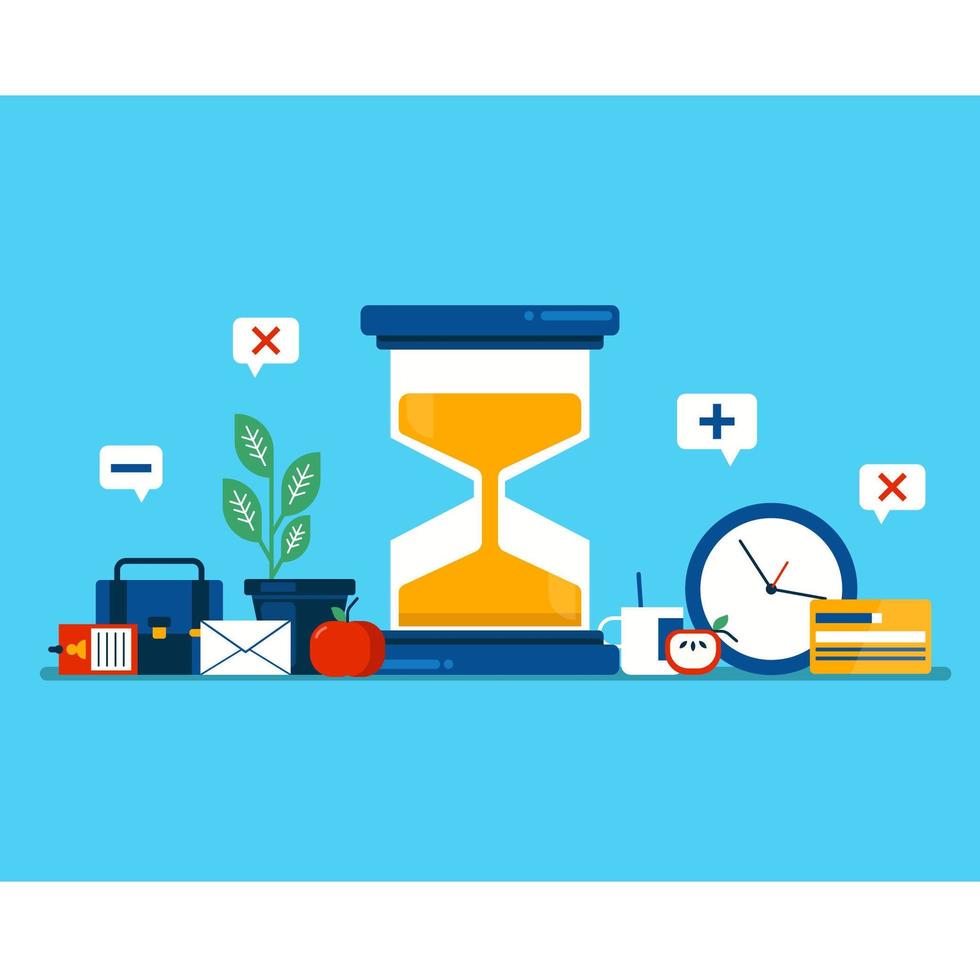Time Management Icons vector