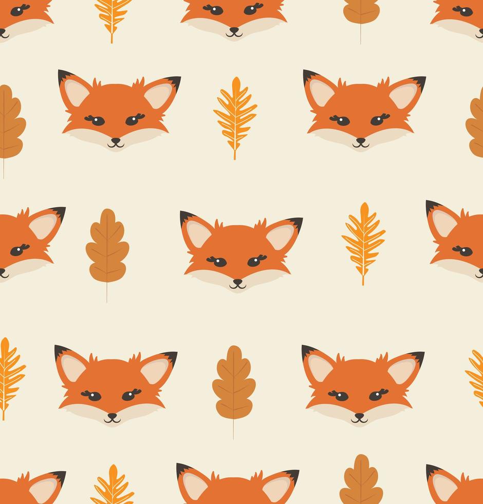 Fox elements pattern vector