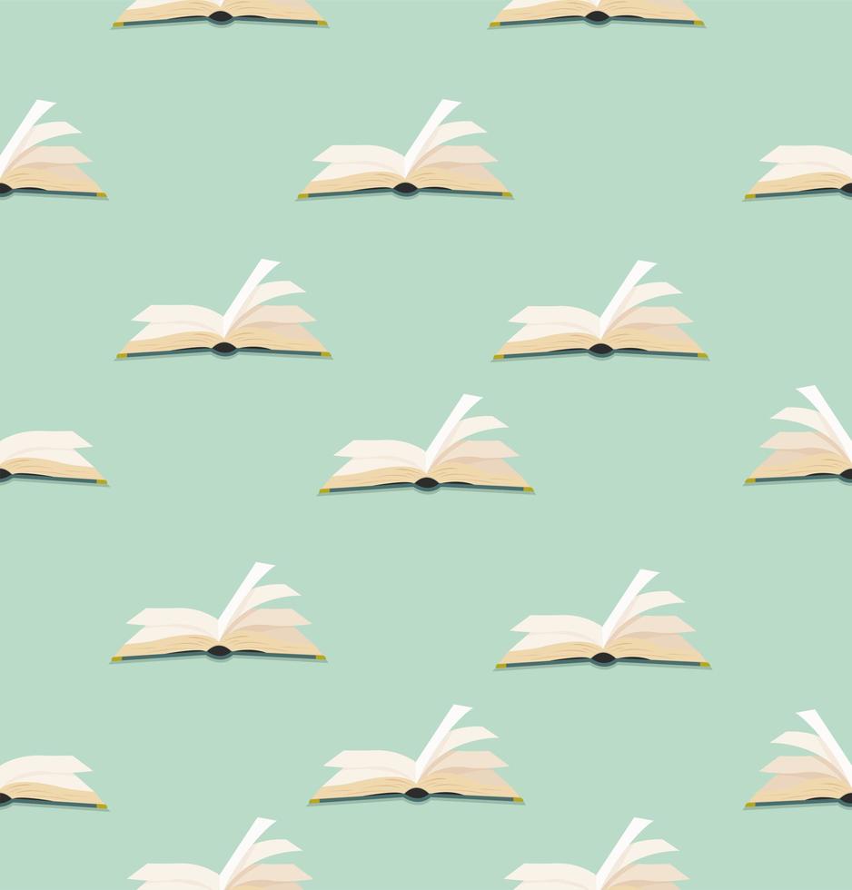 Open book pattern vector