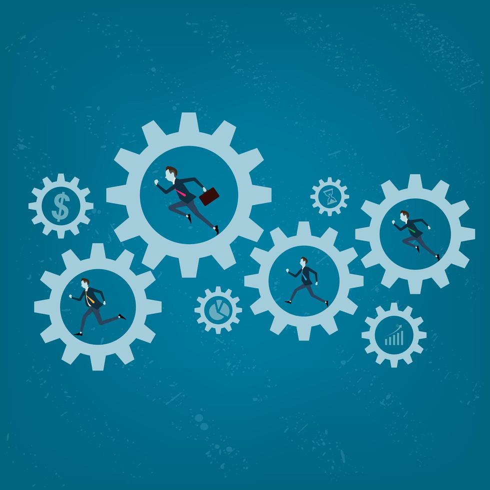 Business processing background vector