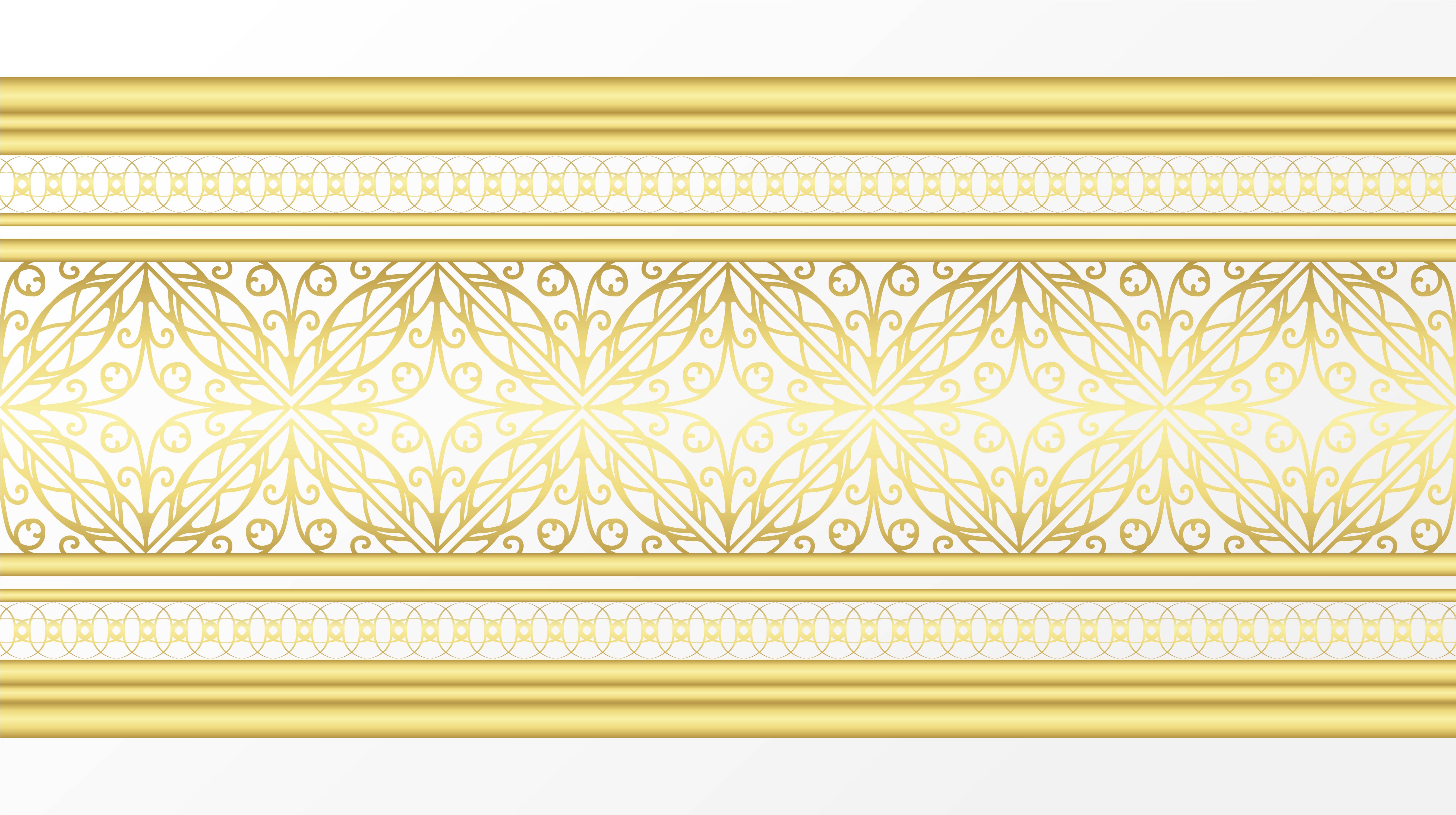 Golden Ornamental Border 1128235 Vector Art At Vecteezy