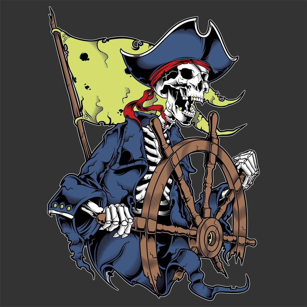 Pirate Skeleton Clip Art Graphic Vector Pirate Skelet