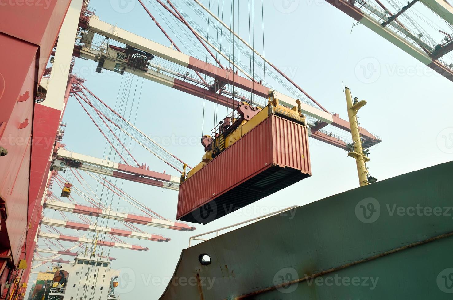 Terminal handling container 1131658 Stock Photo at Vecteezy