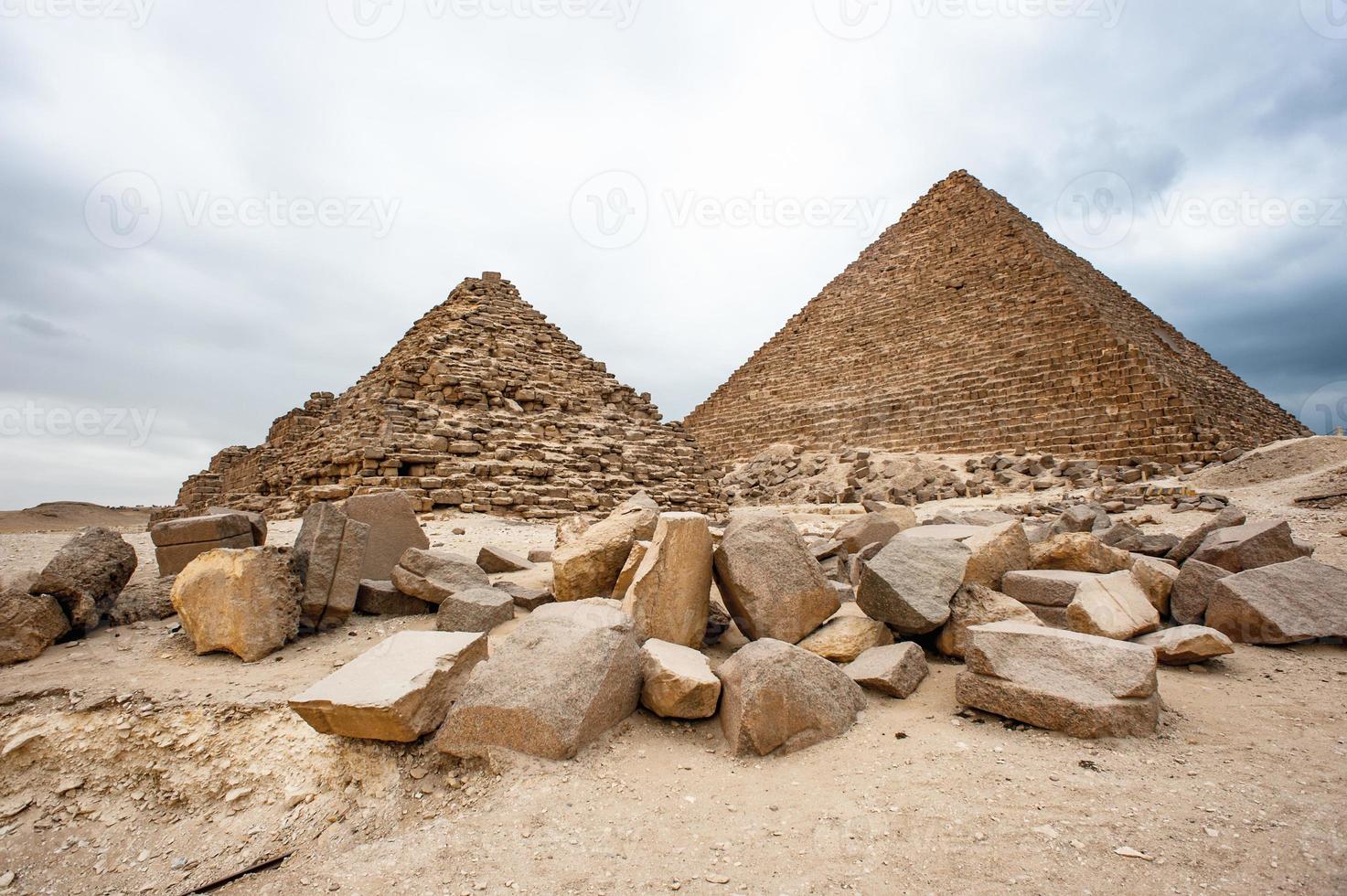 necrópolis de giza, meseta de giza, egipto. Patrimonio Mundial de la UNESCO foto