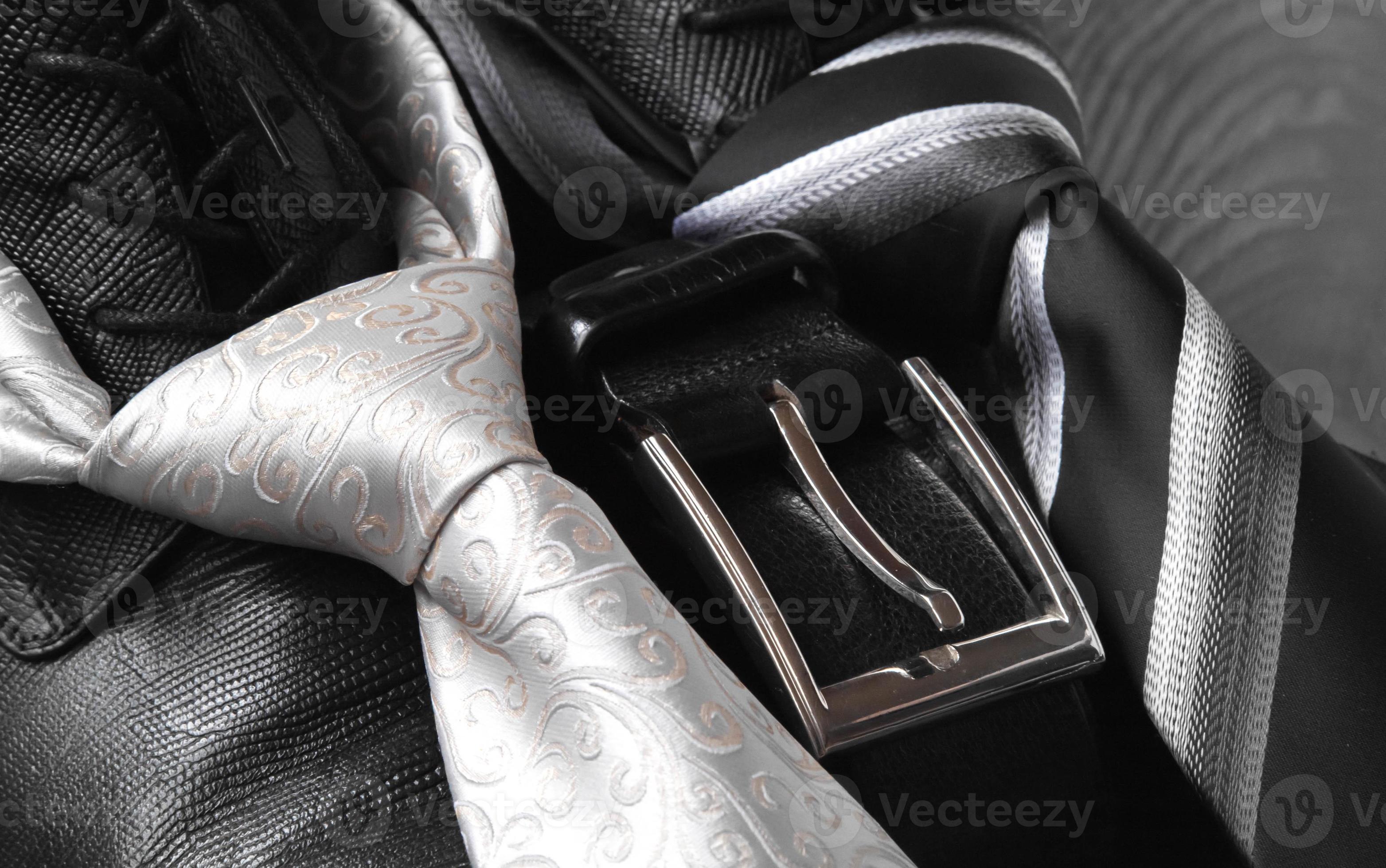 correa de negro y corbata 1135223 de stock Vecteezy