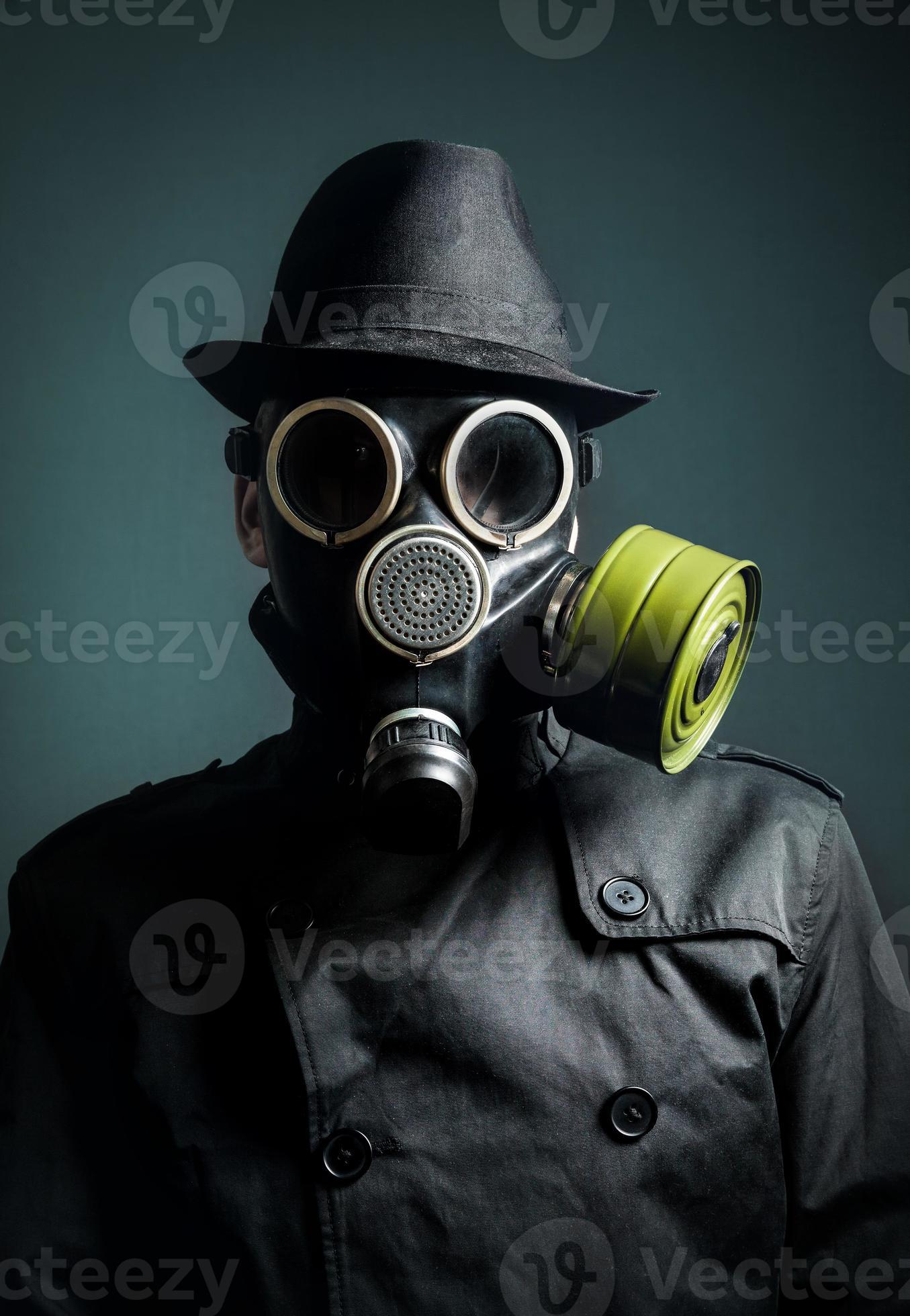 Man in gas mask 1142934 Stock Photo at Vecteezy