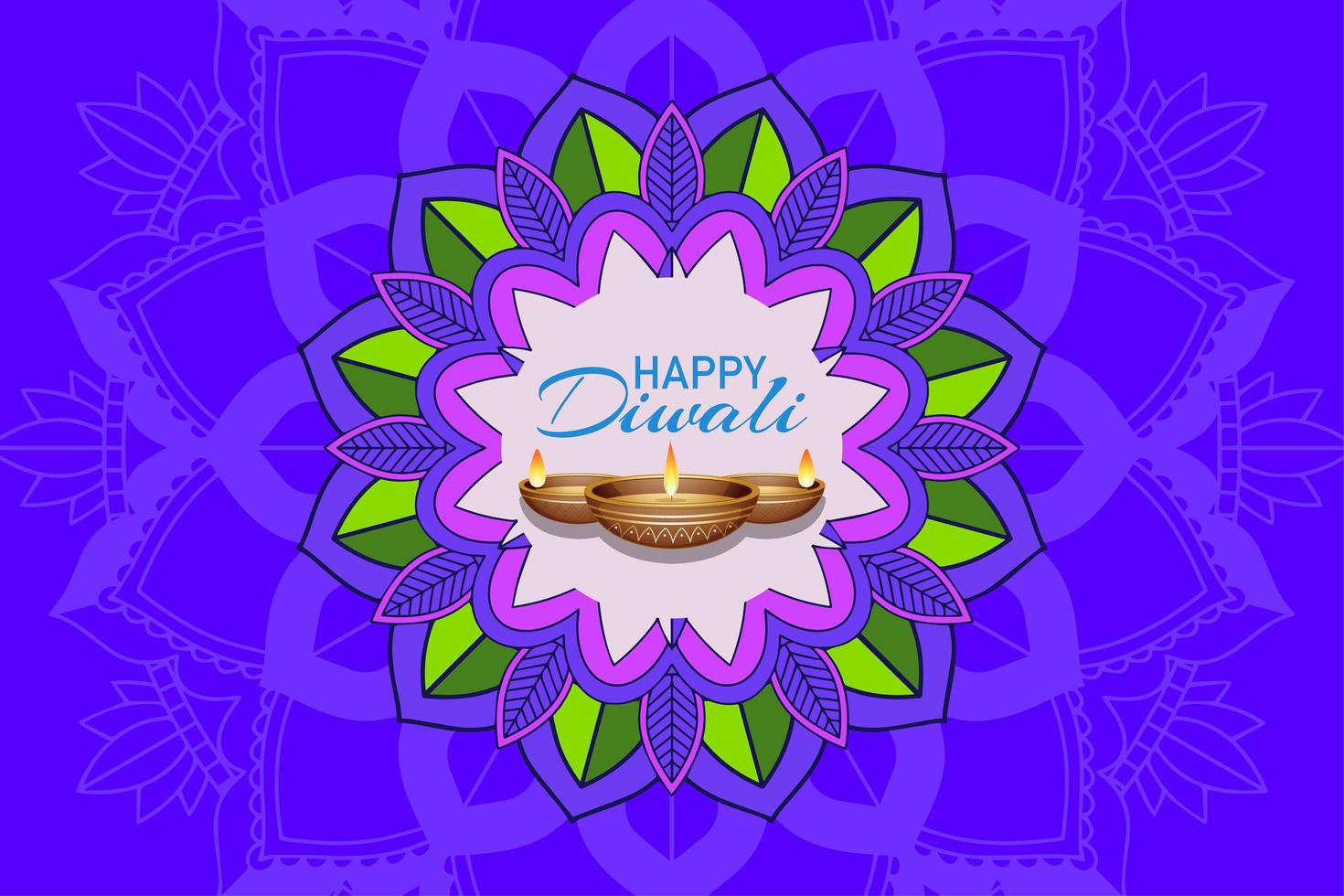 Fondo festival púrpura diwali vector