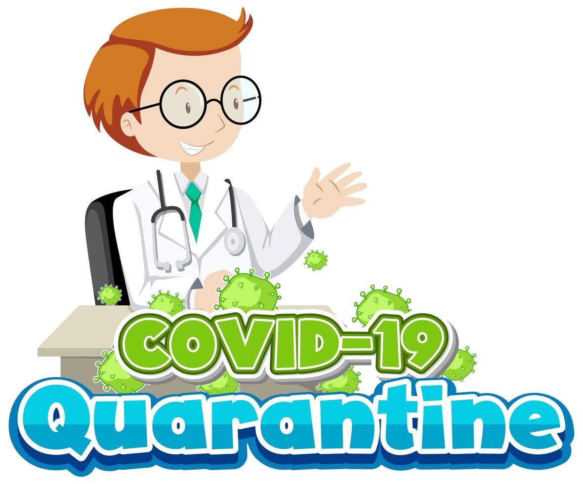 Covid 19 quarantine vector