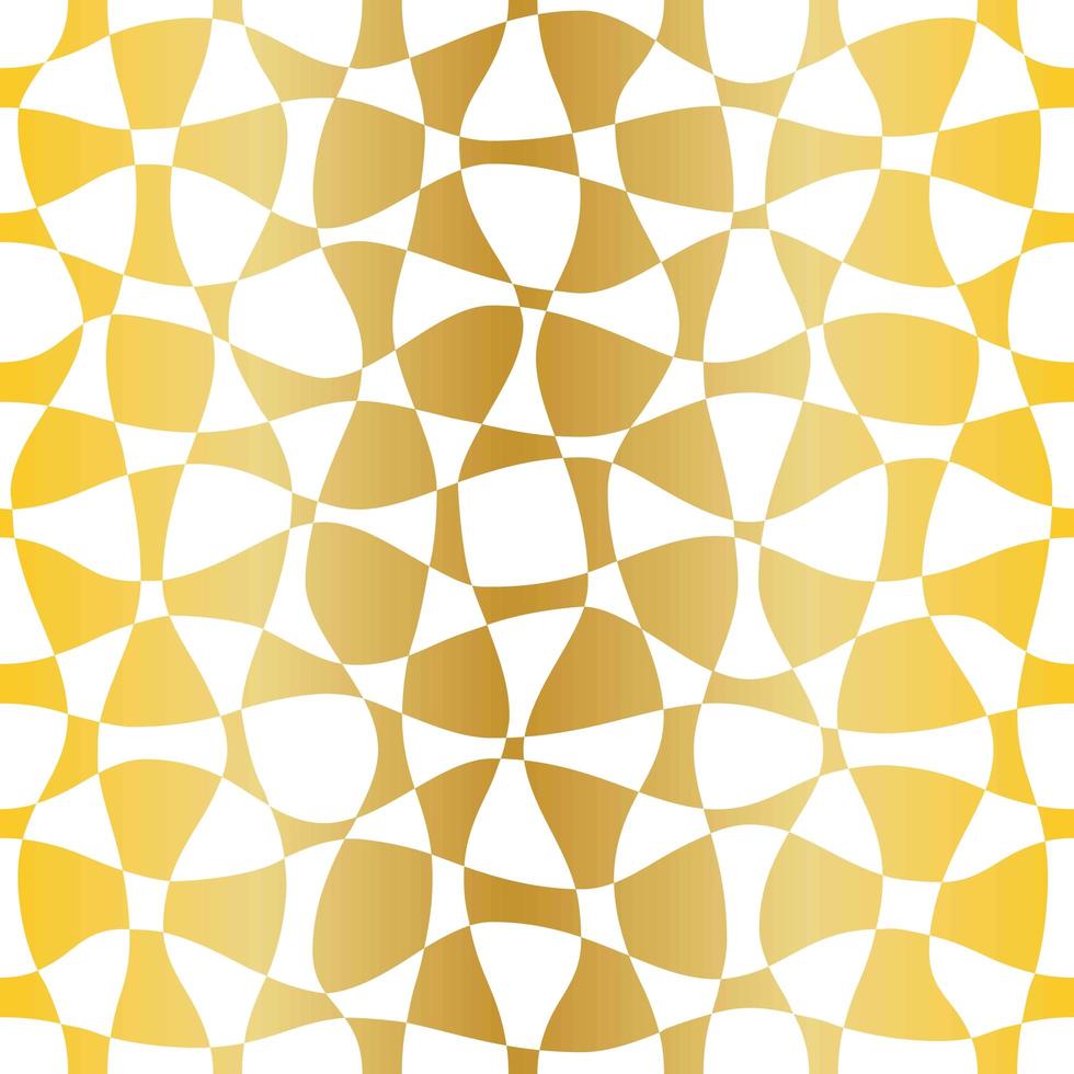 Seamless gold white pattern vector