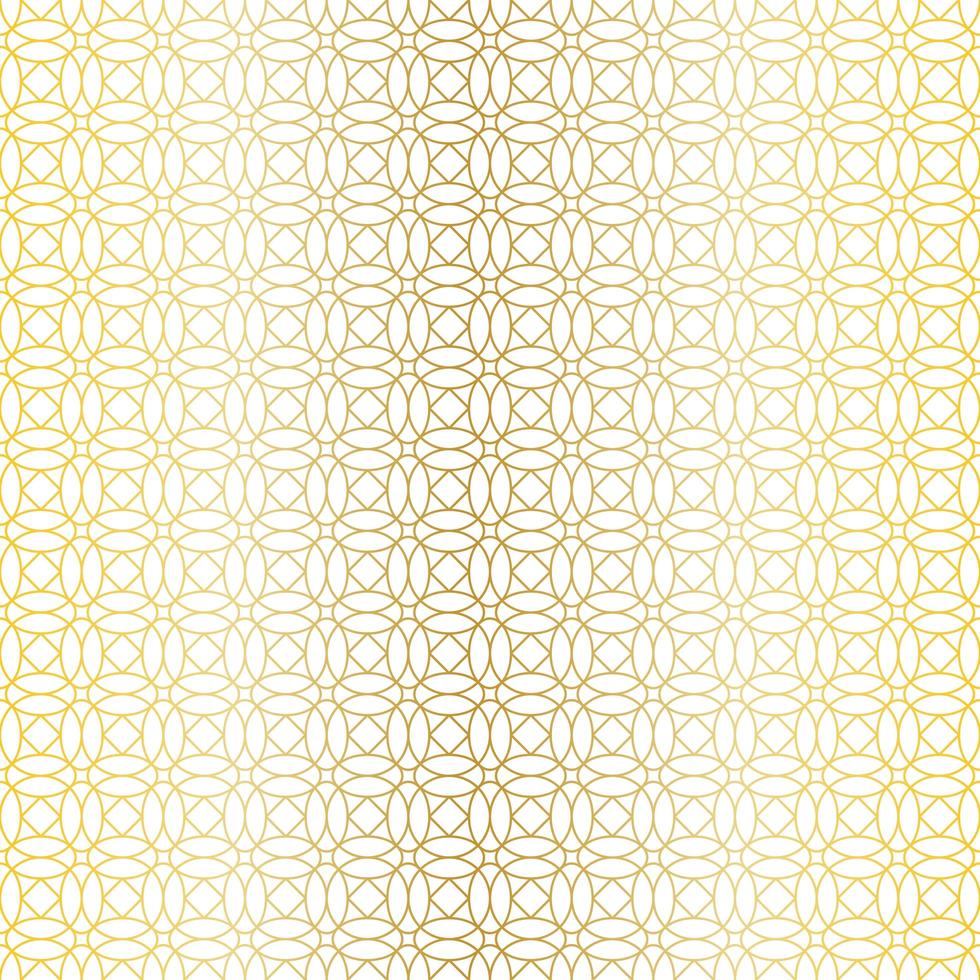 Seamless gold geometric pattern vector