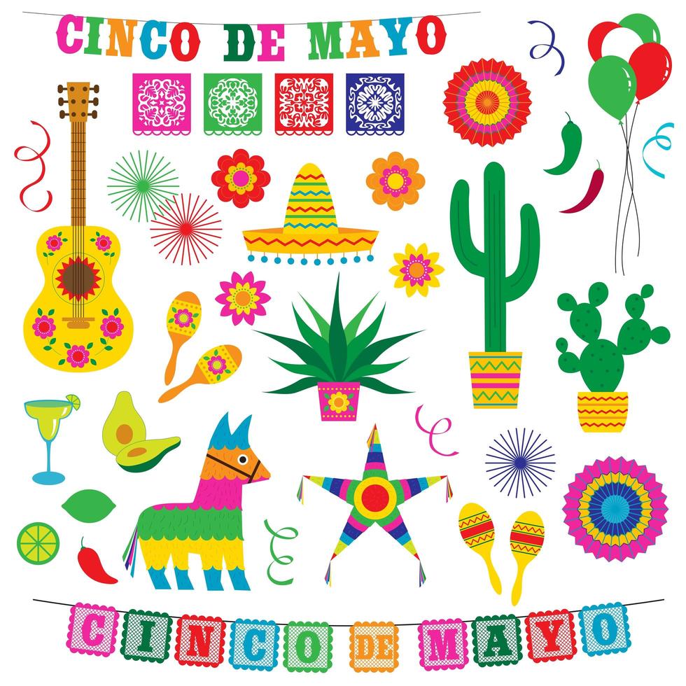 Cinco de mayo Elements vector