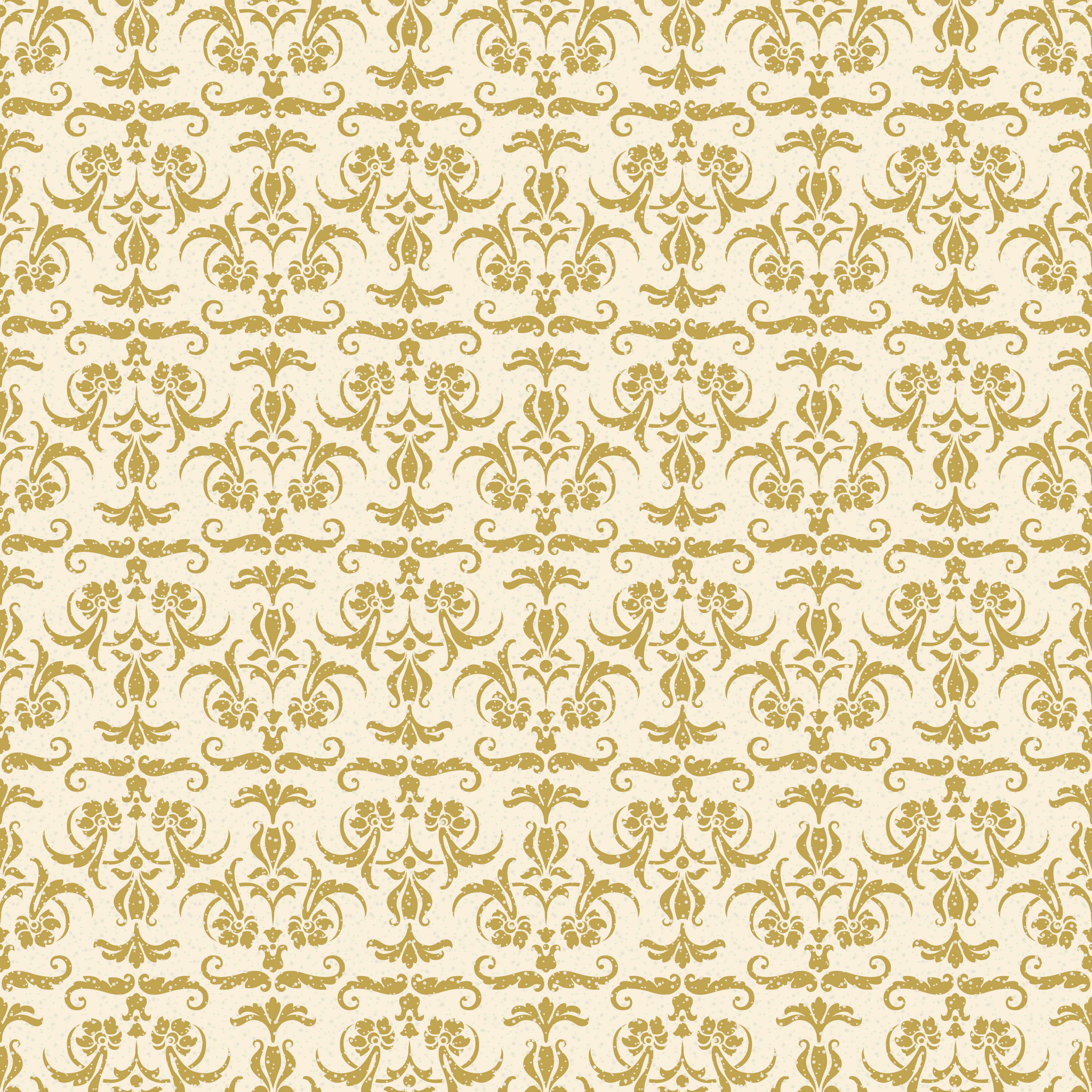 Gold damask wallpaper Royalty Free Vector Image