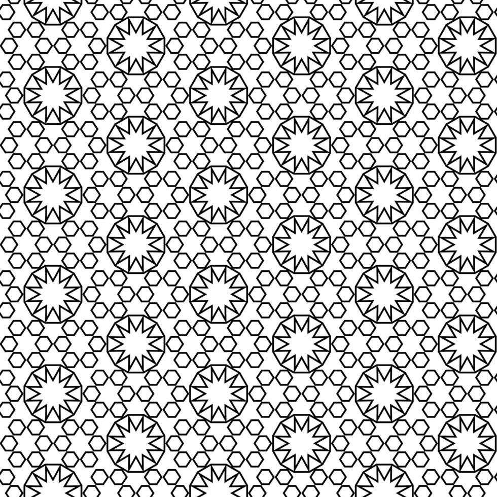 Seamless abstract geometric star  pattern vector