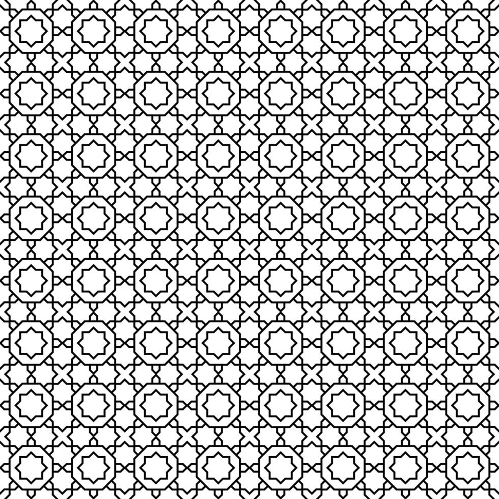 Seamless decorative moroccan tile geometric pattern vector