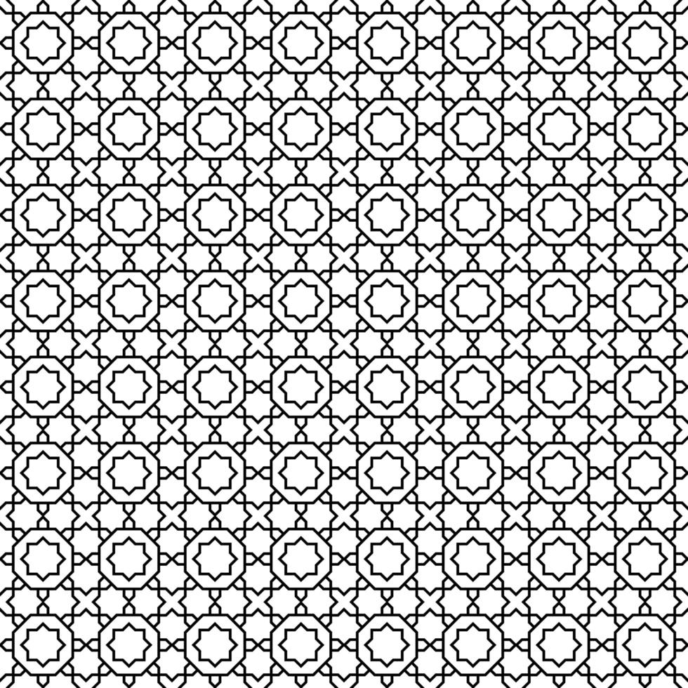 Seamless decorative moroccan tile geometric pattern vector