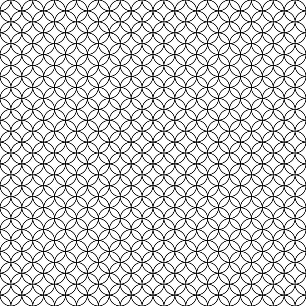 Seamless geometric circles pattern vector
