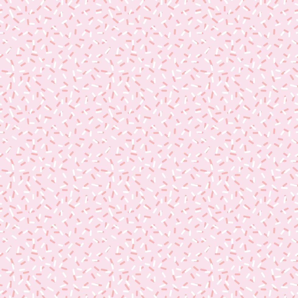 Pastel pink sprinkles seamless pattern vector
