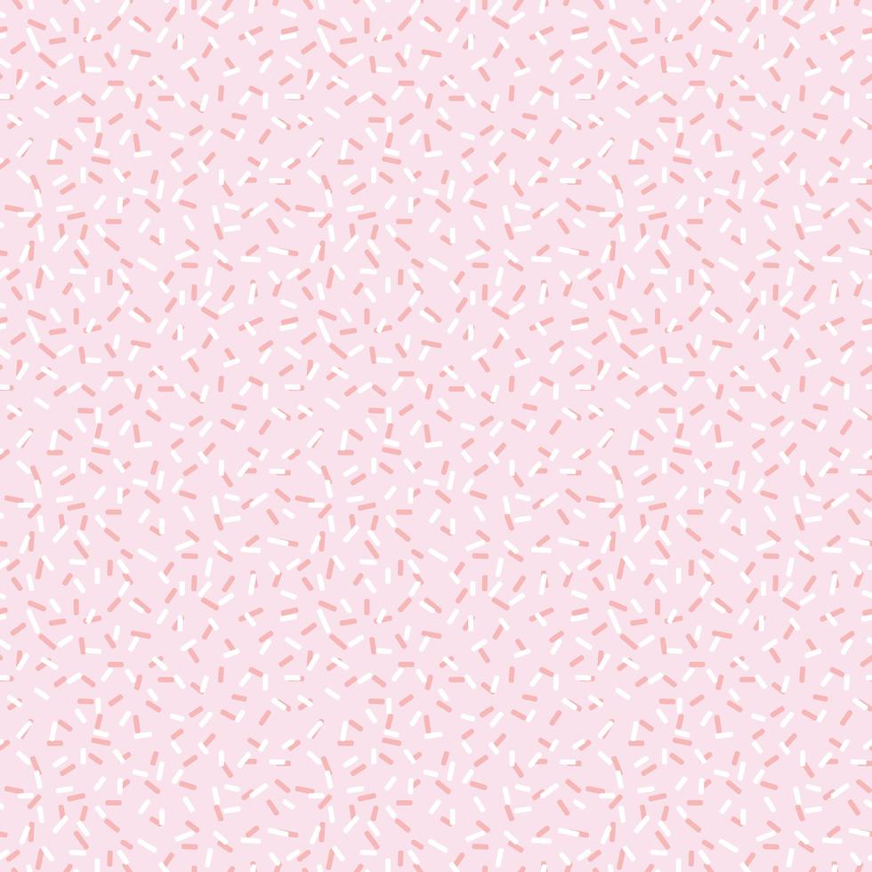 Pastel pink sprinkles seamless pattern vector