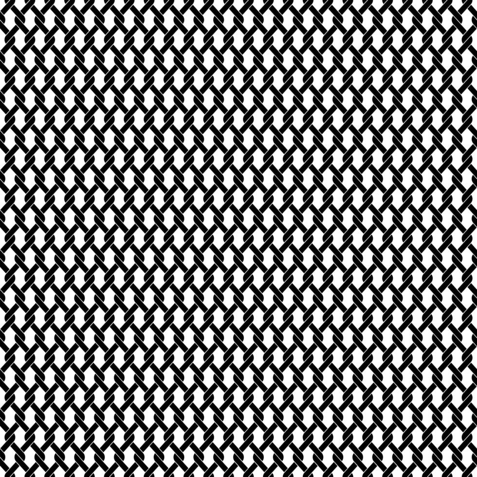 Black chain link lattice seamless pattern vector