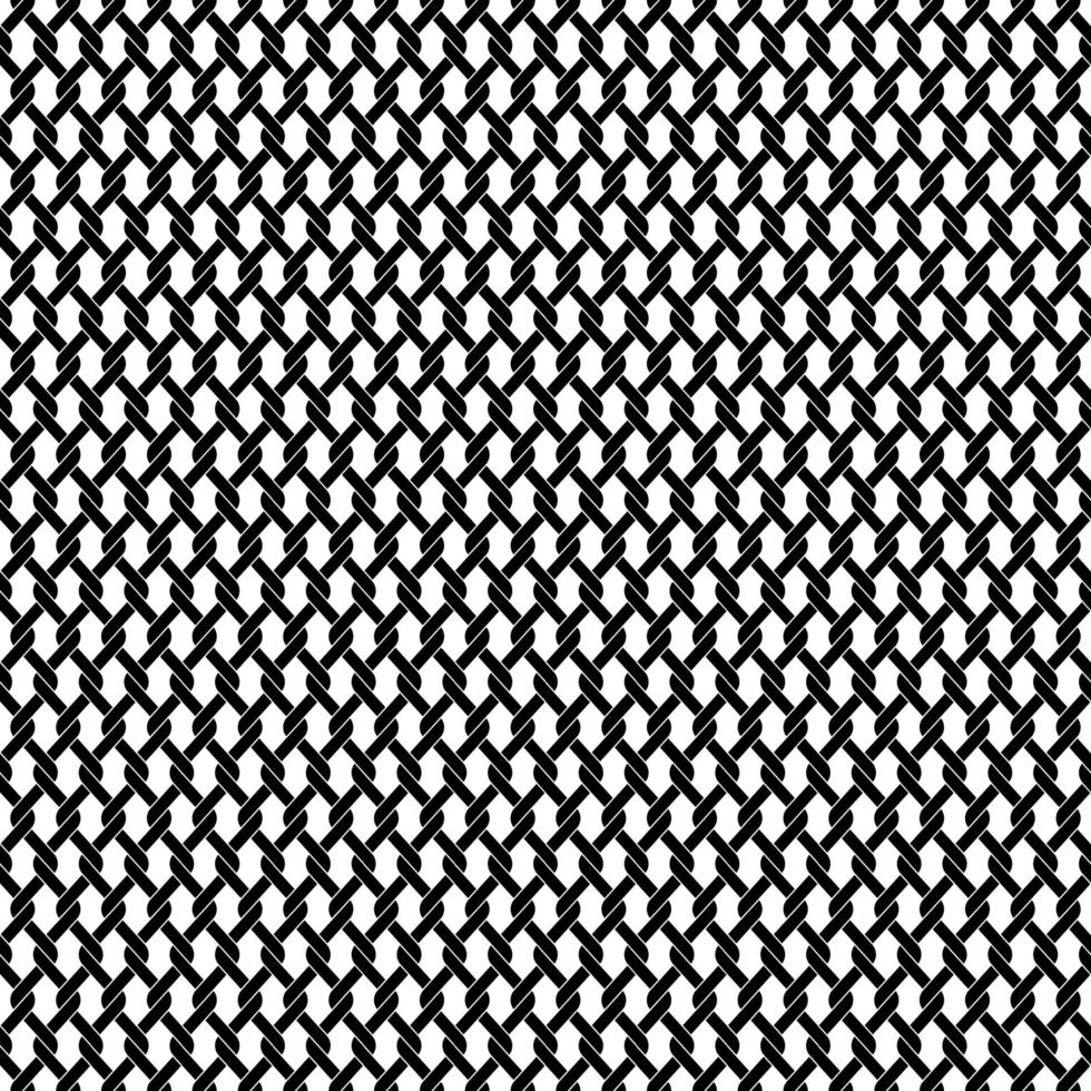 Black chain link lattice seamless pattern vector