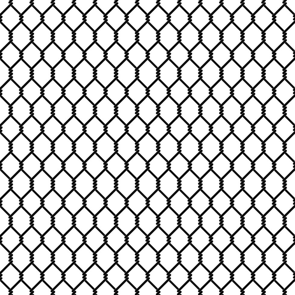 Black chain link seamless pattern vector