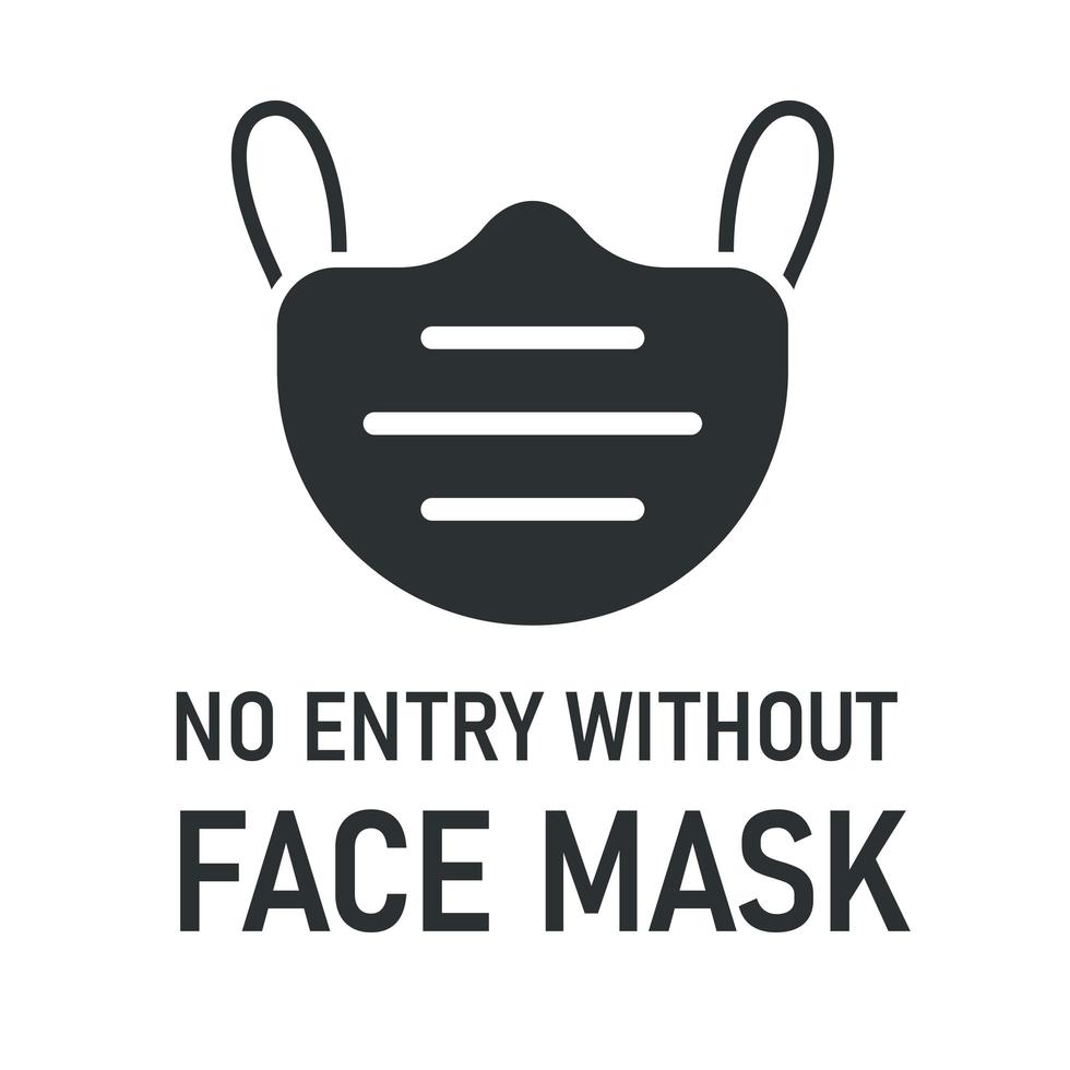 No Entry Without Face Mask With Mask Icon Download Free Vectors Clipart Graphics Vector Art
