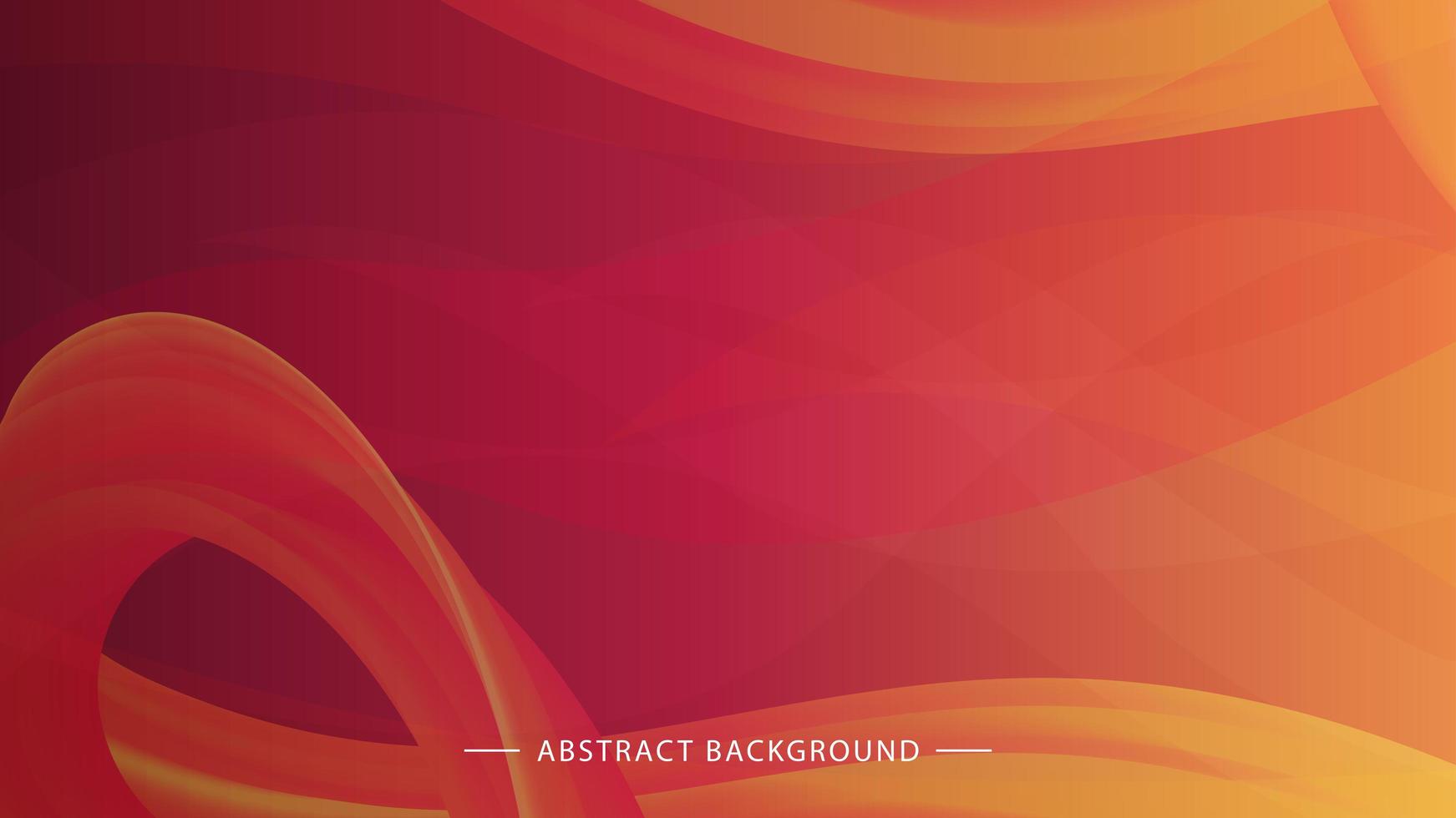 Orange-pink background with smooth lines vector