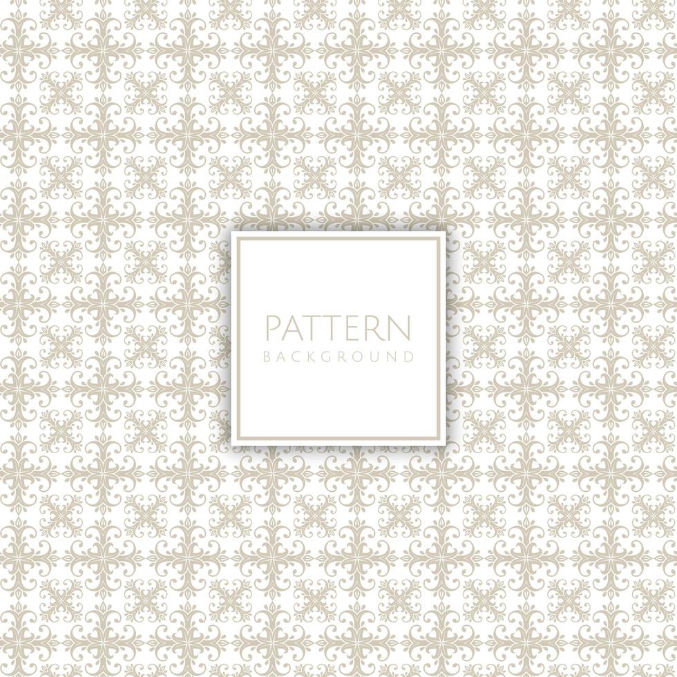 Vintage decorative pattern with white square frame vector
