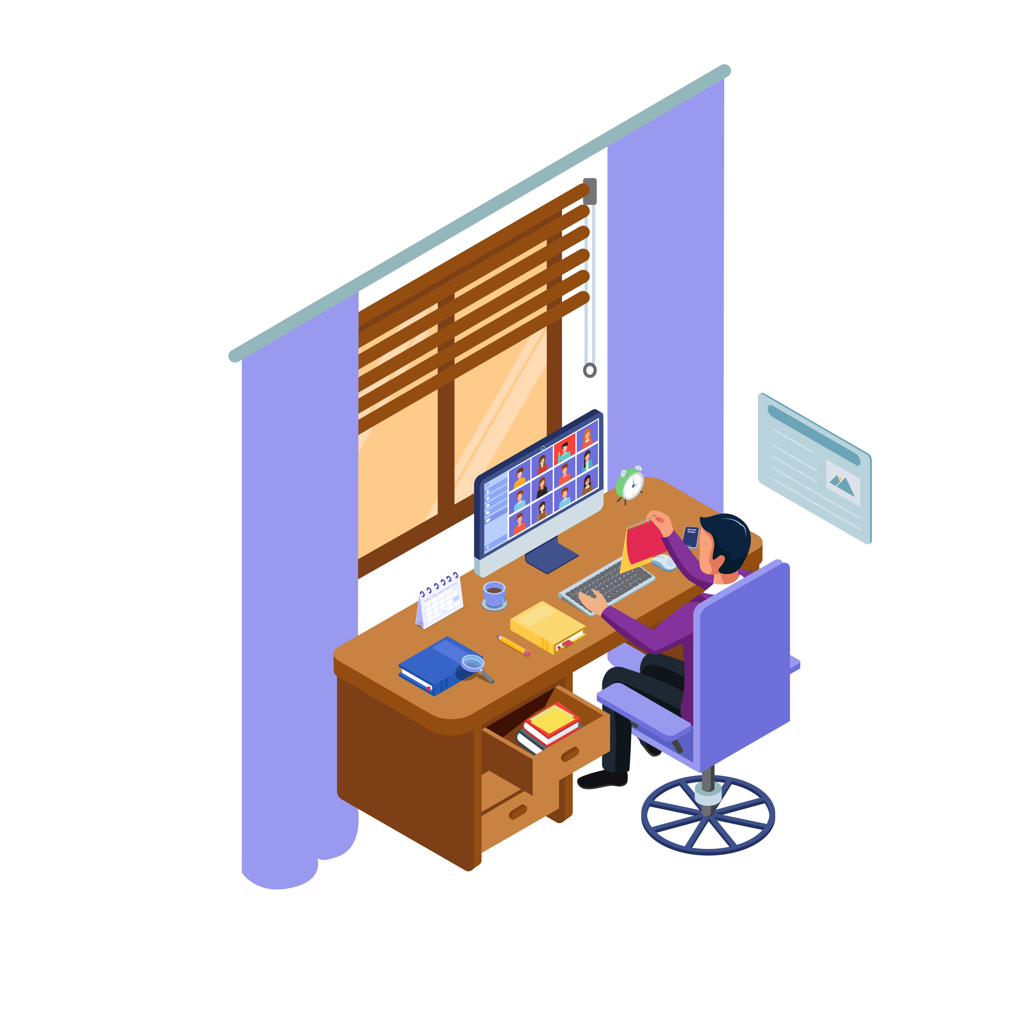 Download Student in interactive online class meeting - Download ...