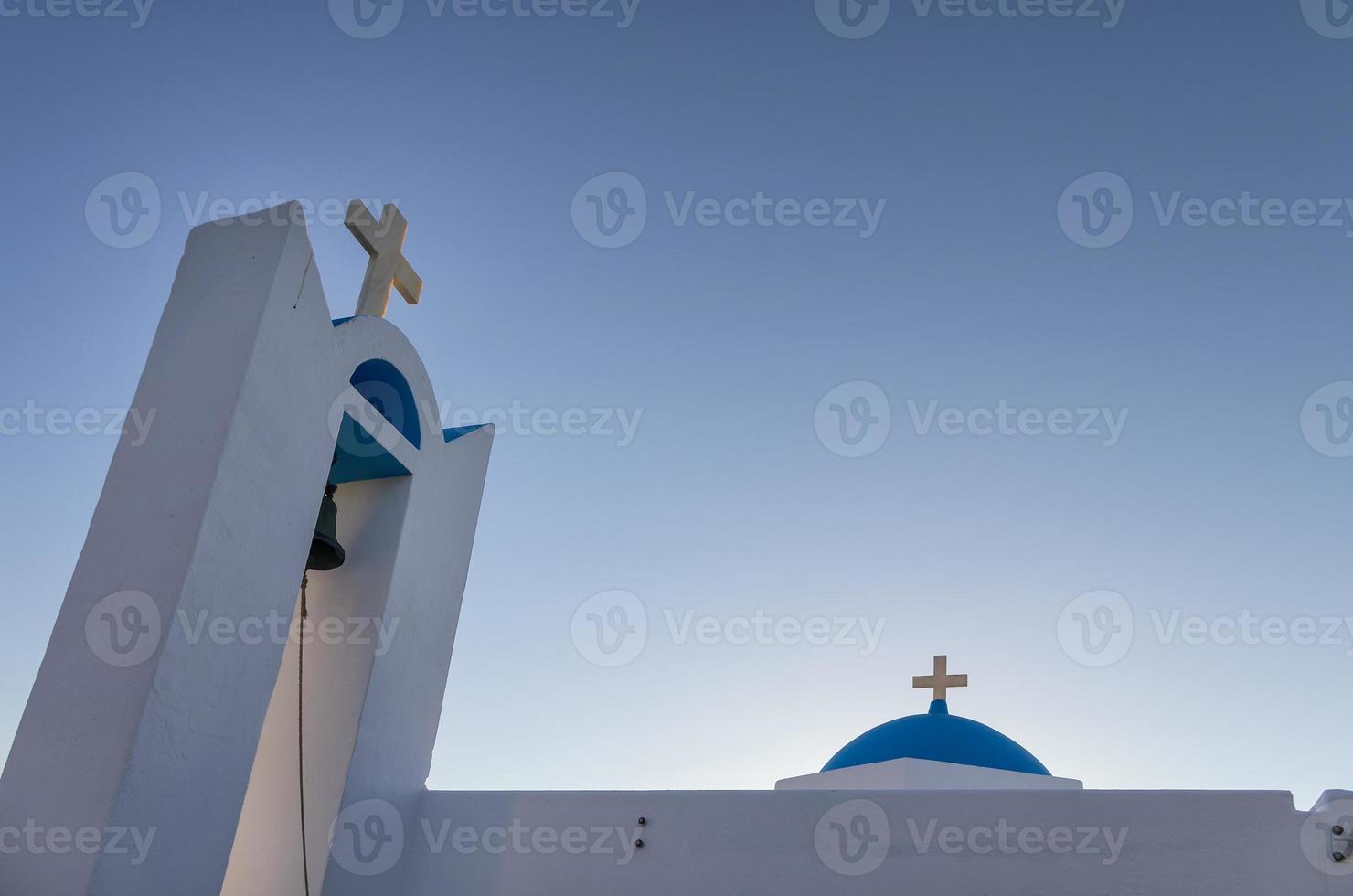 Detalle de una iglesia en la isla de ano koufonisi, Cícladas, Grecia foto