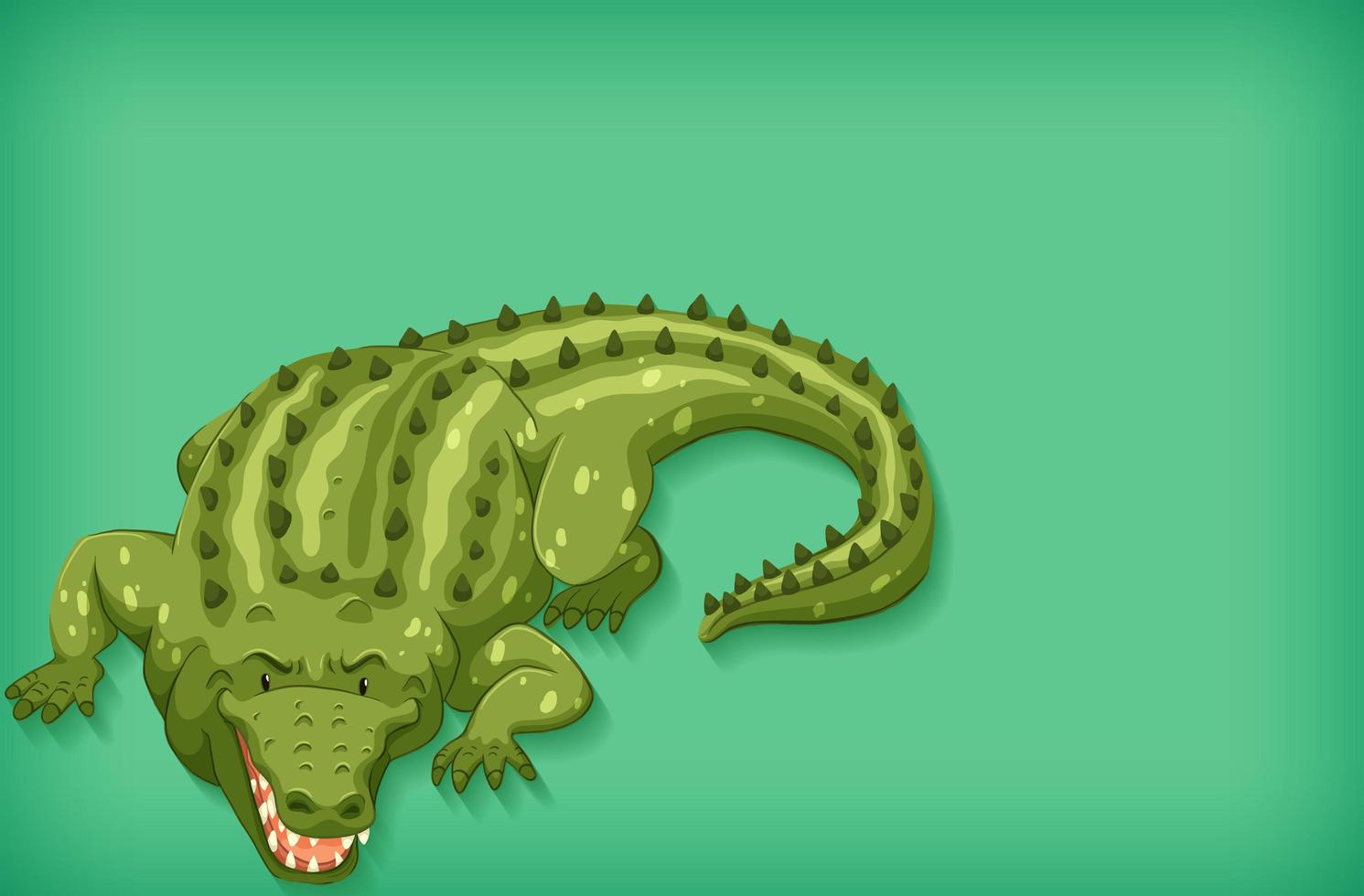 Green crocodile background  vector