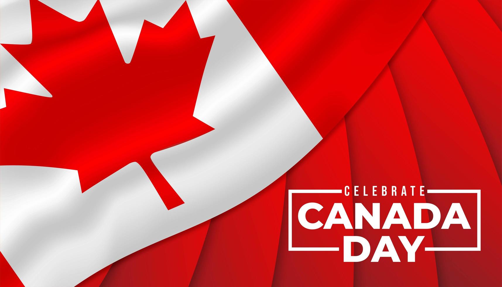 Happy Canada Day Background vector