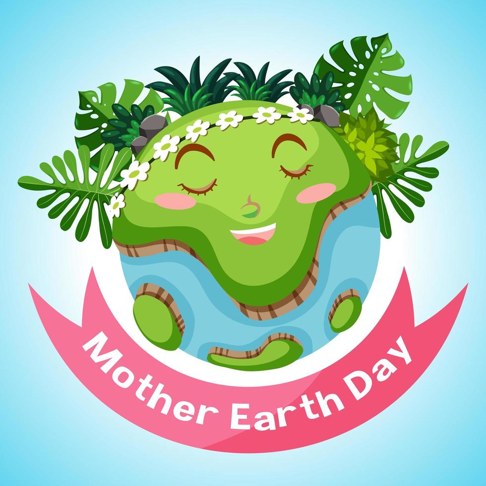 Mother earth day vector