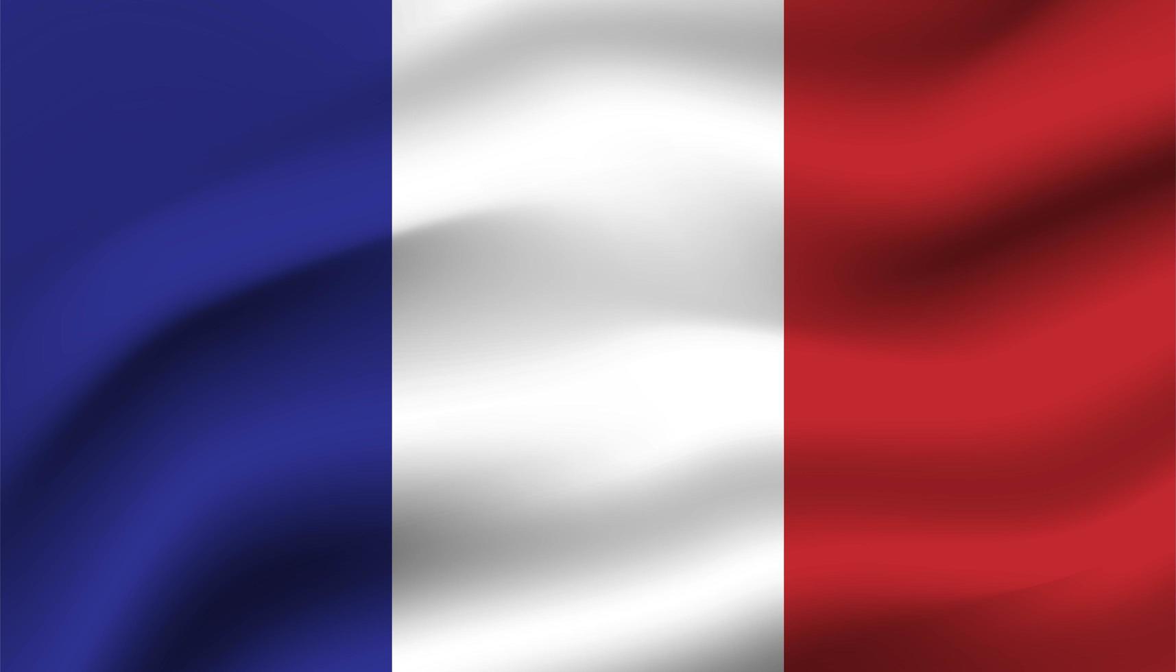 bandera de francia de fondo vector