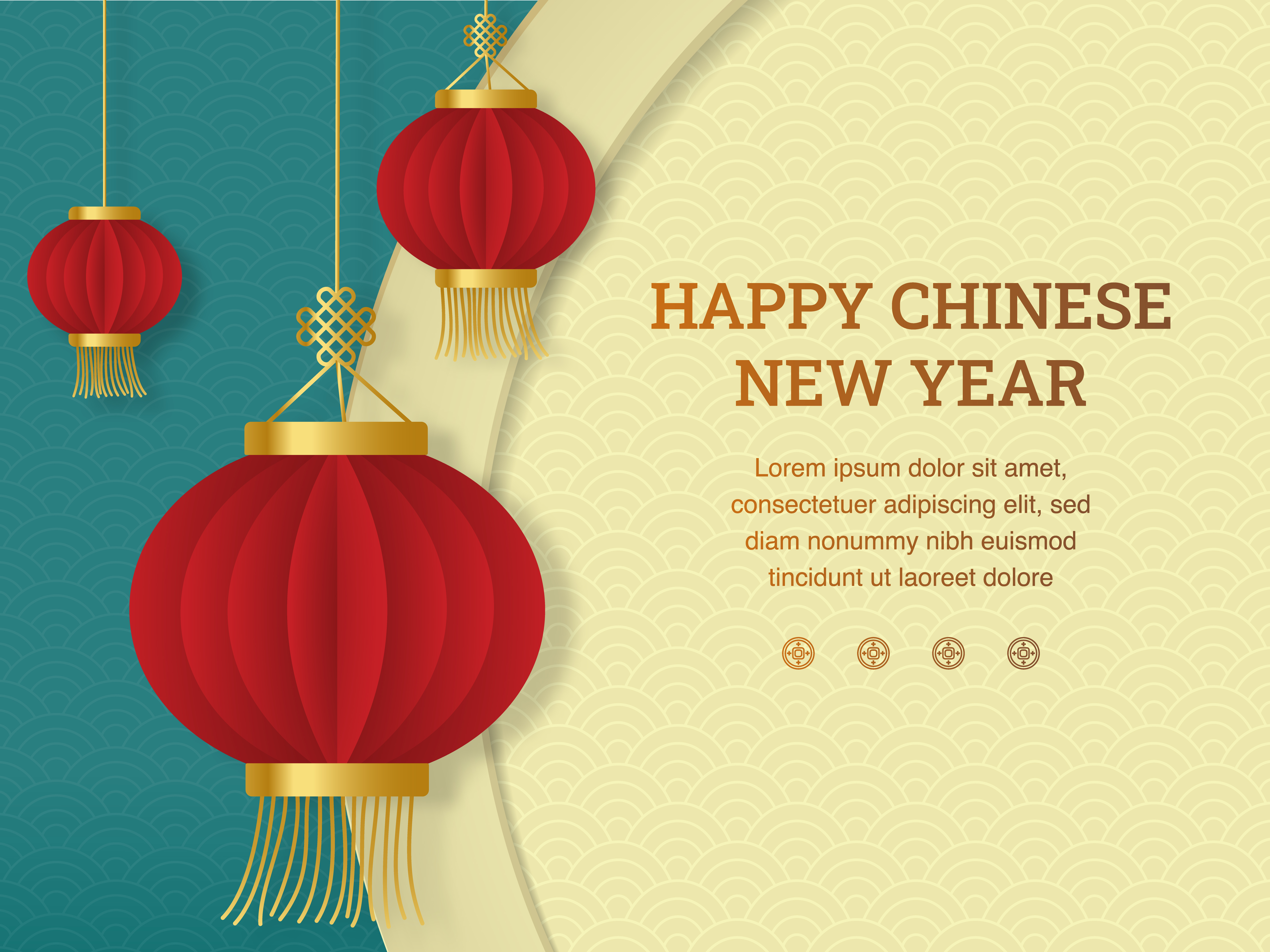 Chinese new year lantern 1176896 Vector Art at Vecteezy