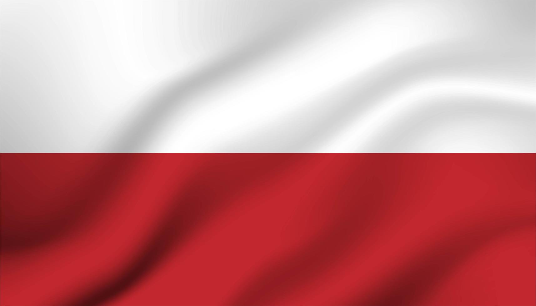 Flag of Poland Background vector