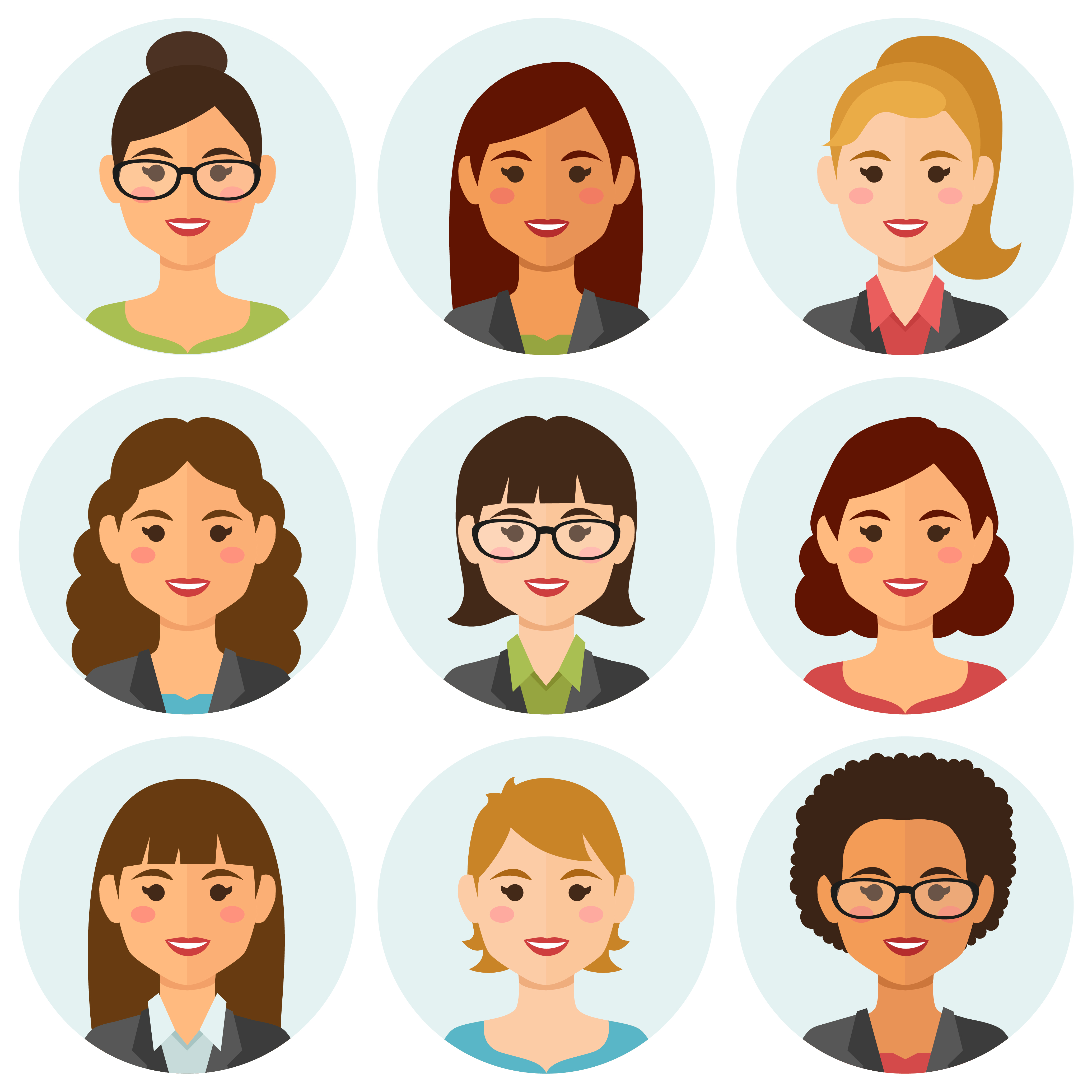 Female Avatar Vector Art, Icons, and Graphics for Free Download