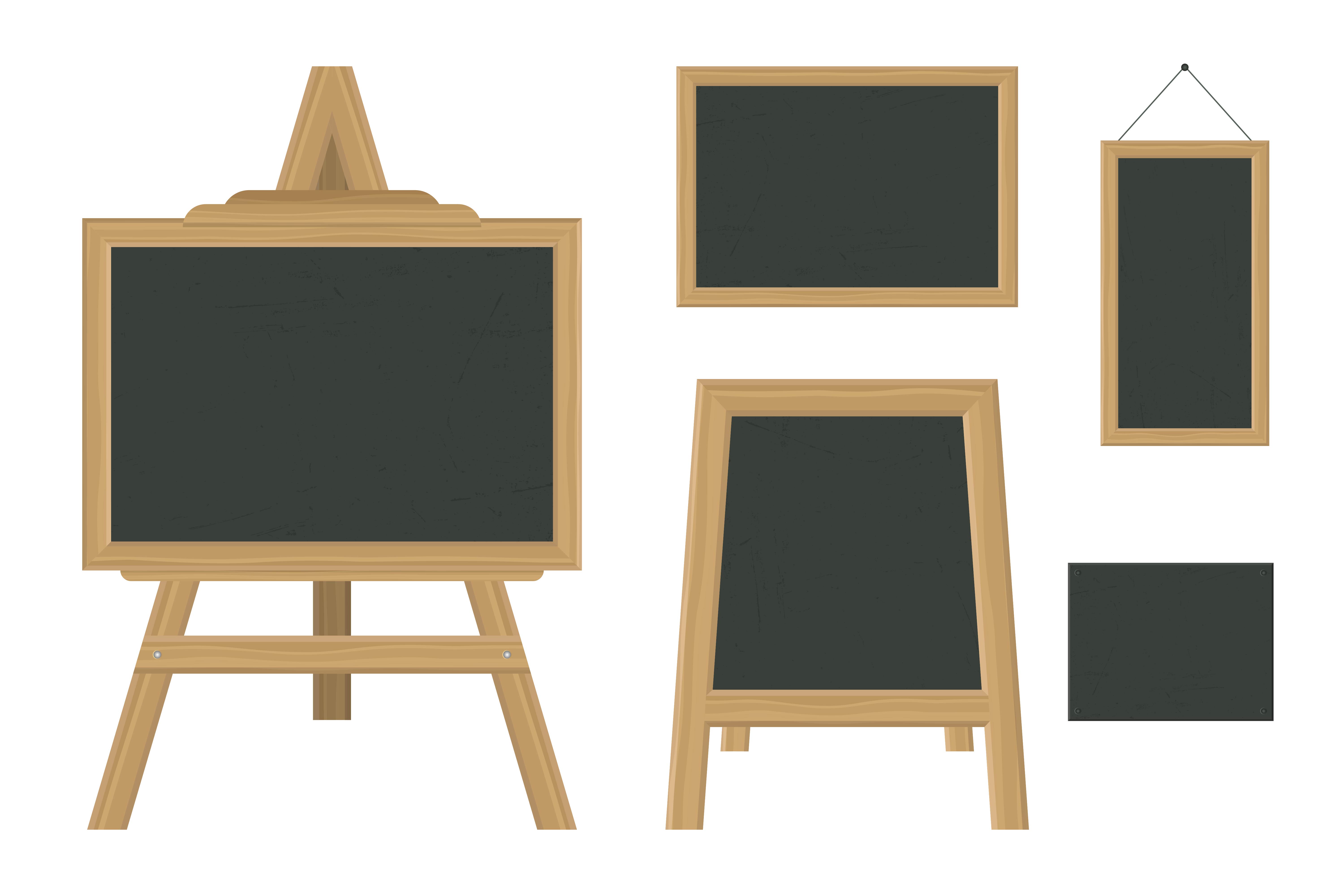Set of blackboard in different sizes 1177028 Vector Art at Vecteezy