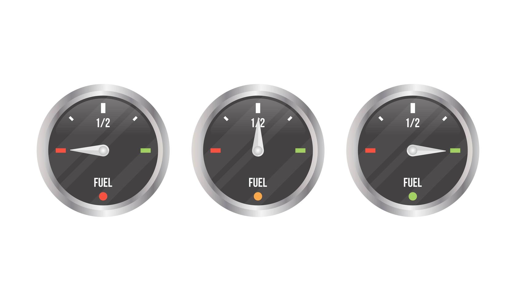 Fuel gauge set vector