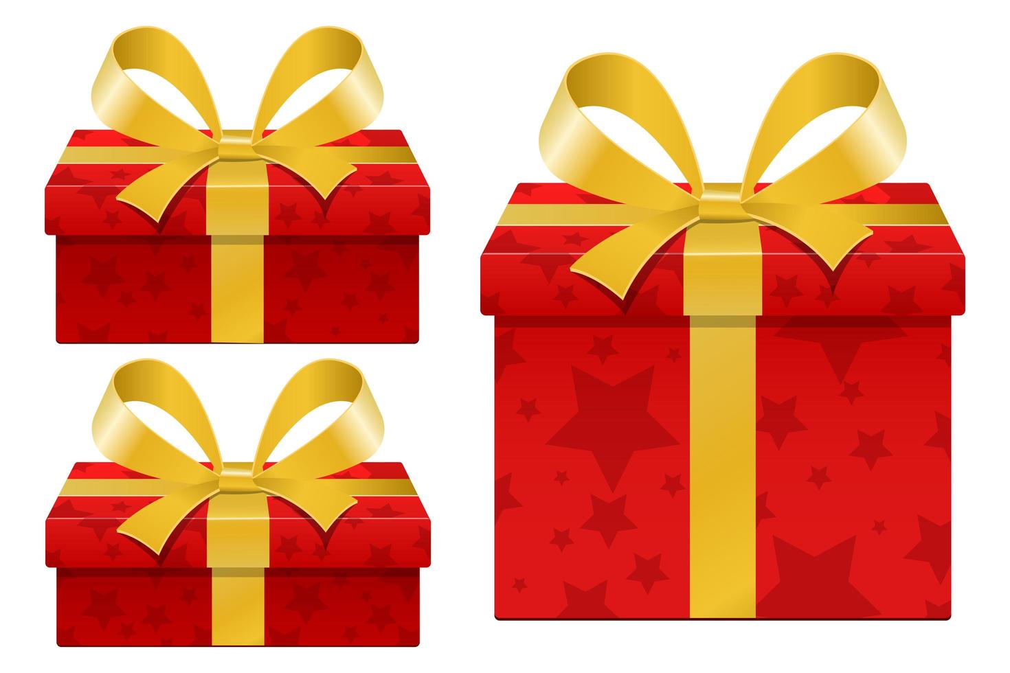 Stylish gift box isolated on white background vector