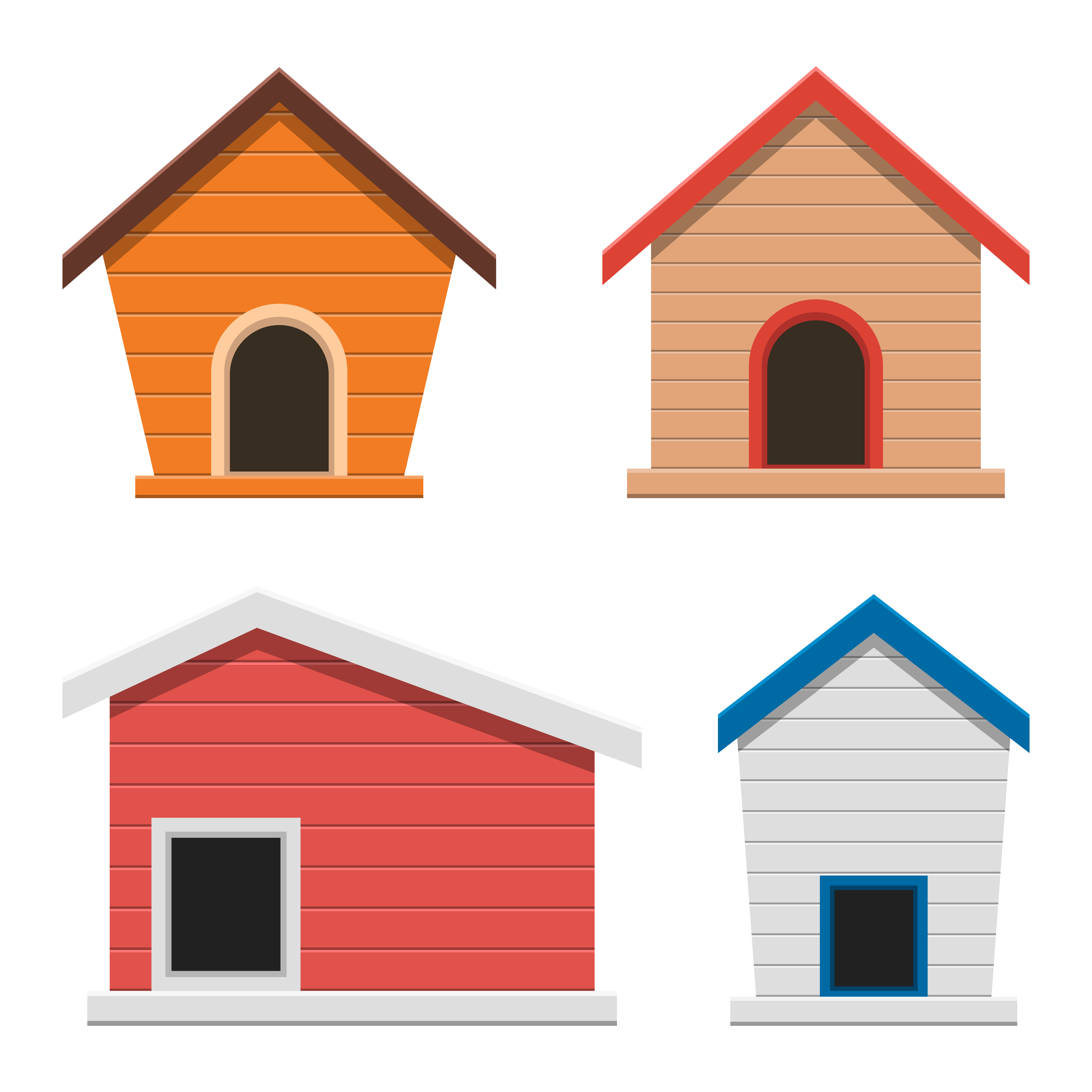 pix Red And White Dog House vecteezy