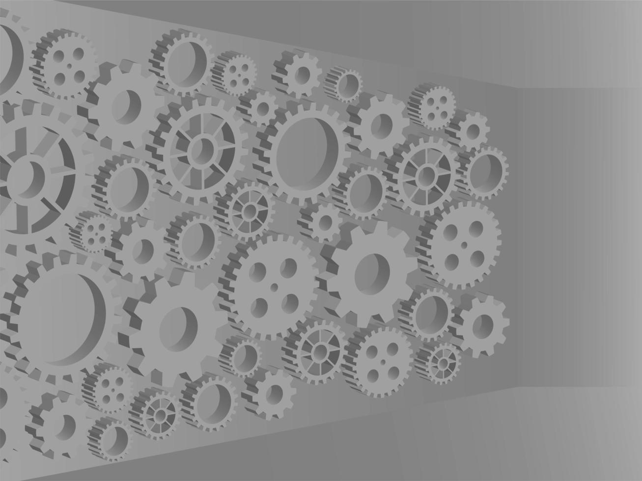 Technology background with gears vector