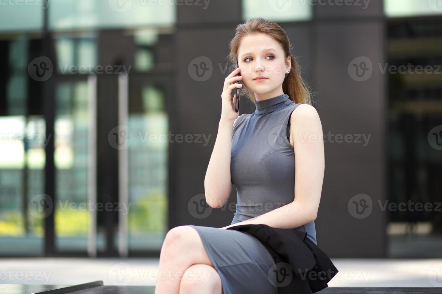 young businesswoman photo