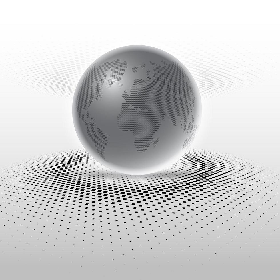 Abstract globe background vector