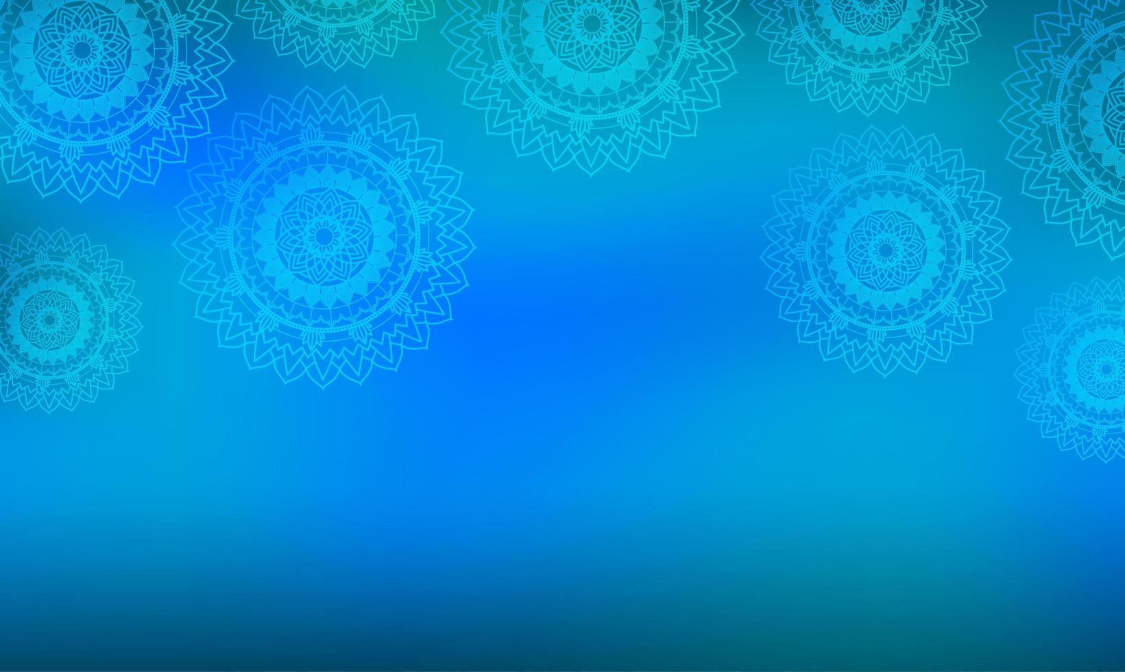 fondo azul mandala vector