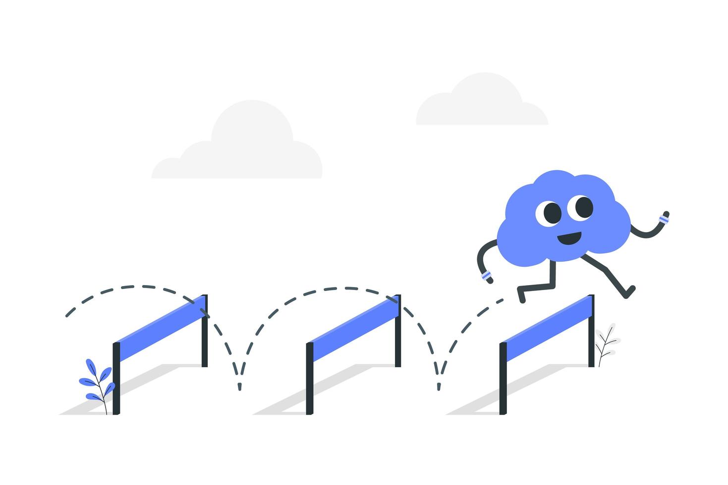 Mentally agility brain  vector