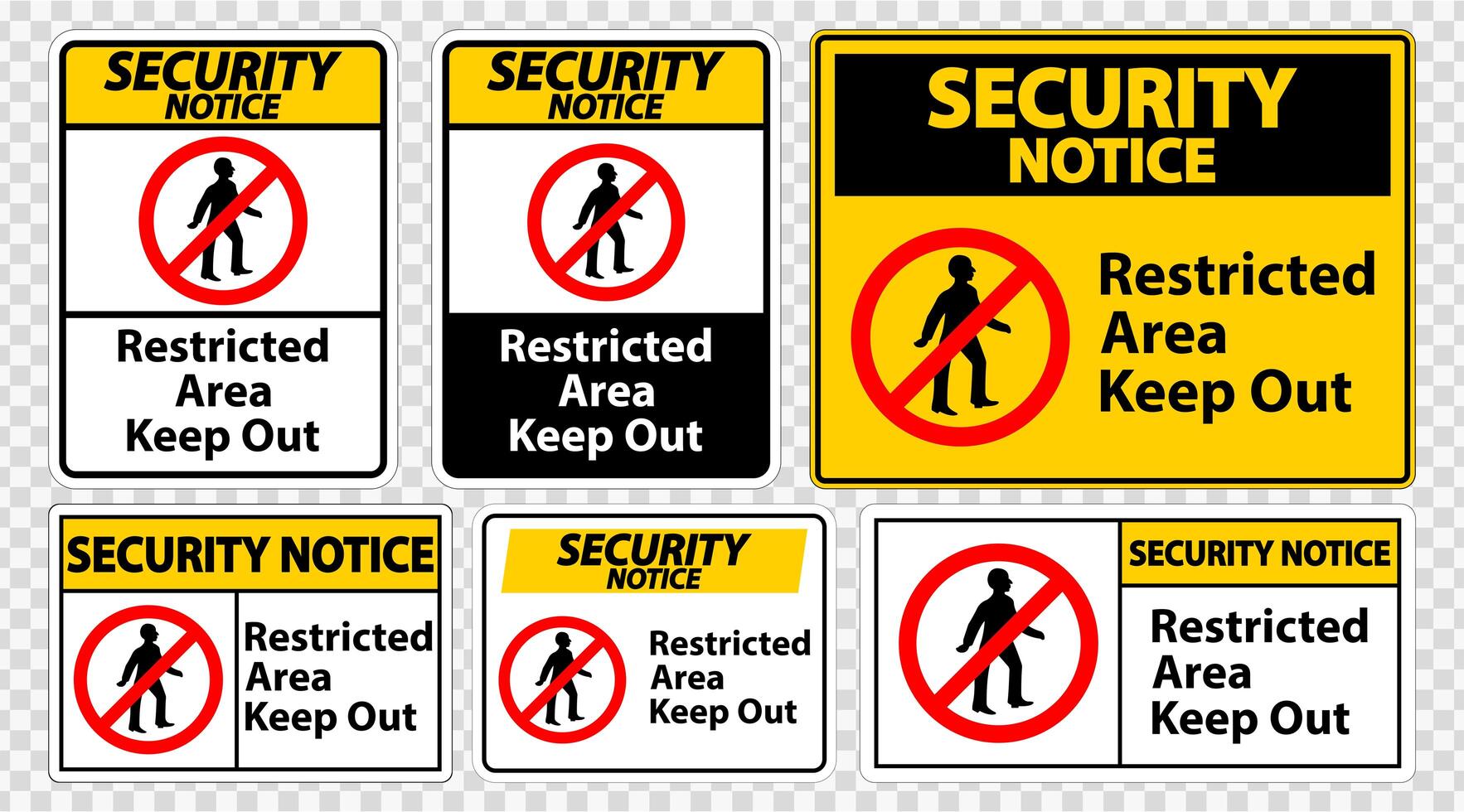 Restricted Area Keep Out Symbol Sign vector