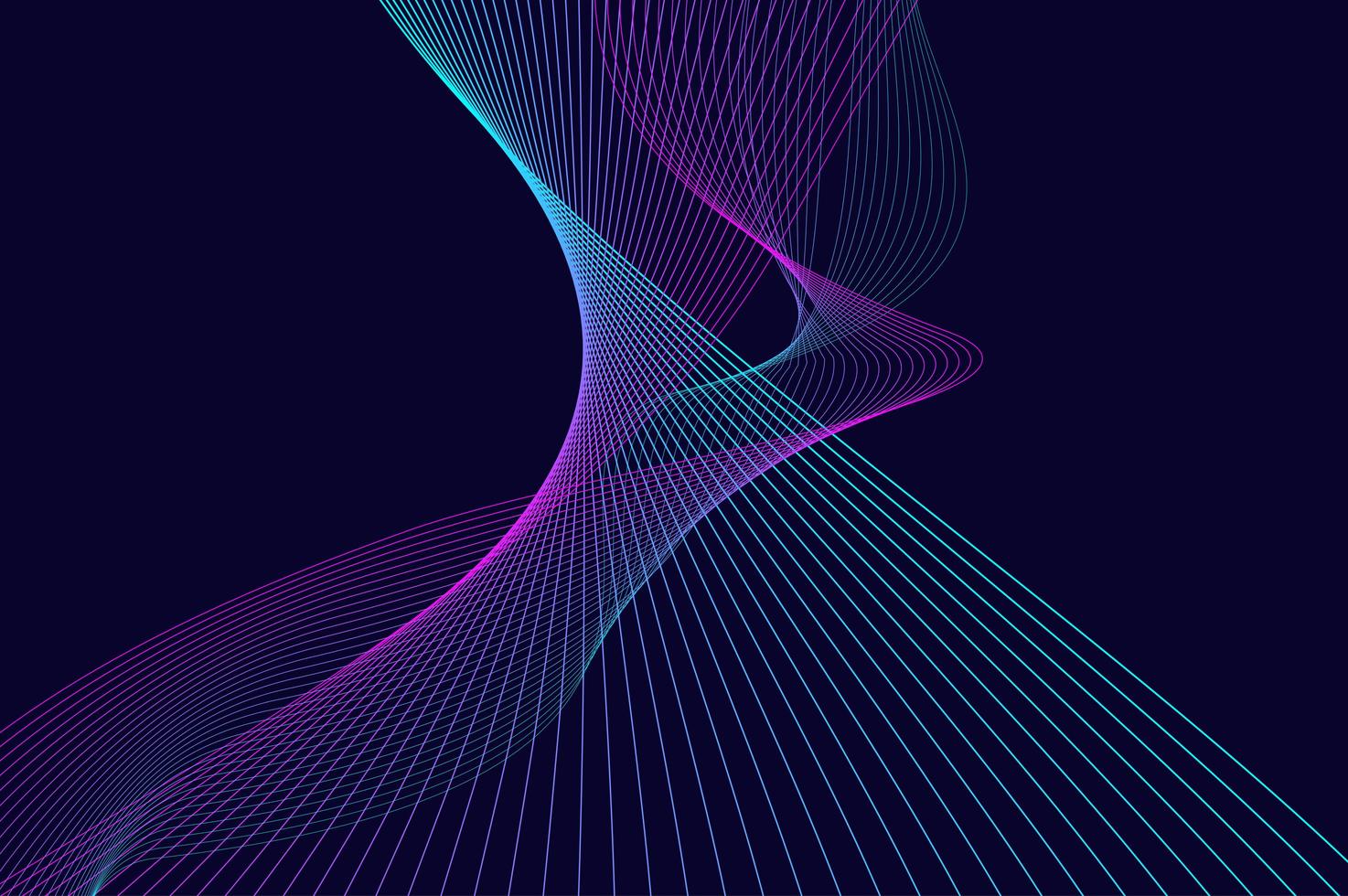 Abstract vertical sound wave digital design vector